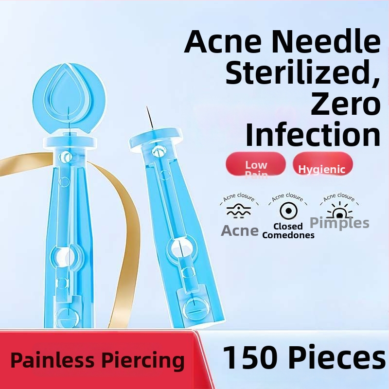 Vienkartinė nerūdijančio plieno aknės adata, skirta komedonams ir juodoms dėmėms (labai plona)