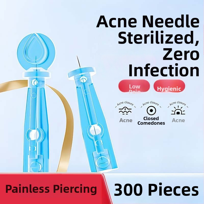 Vienkartinė nerūdijančio plieno aknės adata, skirta komedonams ir juodoms dėmėms (labai plona)