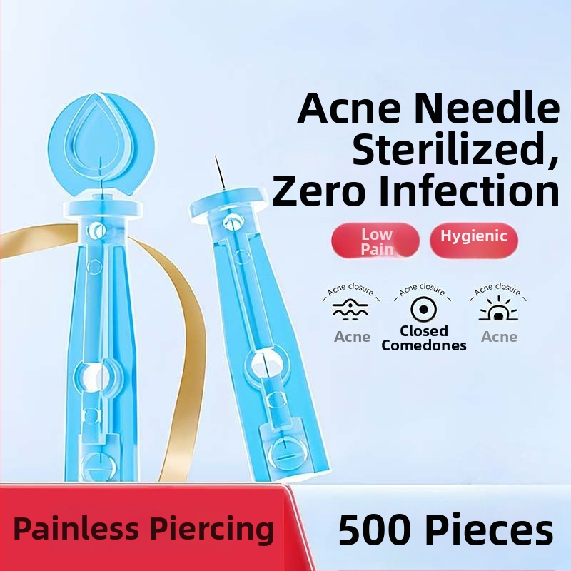 Vienkartinė nerūdijančio plieno aknės adata, skirta komedonams ir juodoms dėmėms (labai plona)