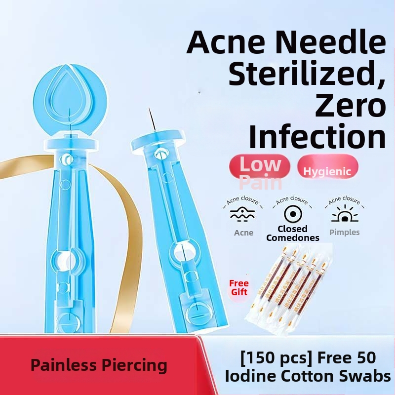 Vienkartinė nerūdijančio plieno aknės adata, skirta komedonams ir juodoms dėmėms (labai plona)