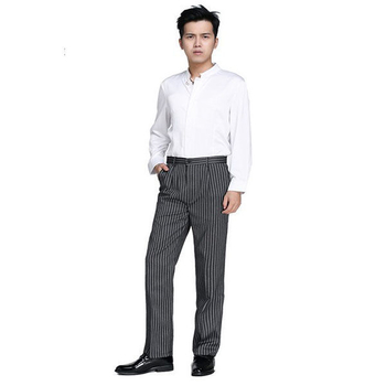 Vyrų virtuvės šefų darbo kelnės - drėgmės valdymas, laisvas kirpimas, tvirtos ir atsparios dėvėjimui, visiems metų laikams, 100% akrilas