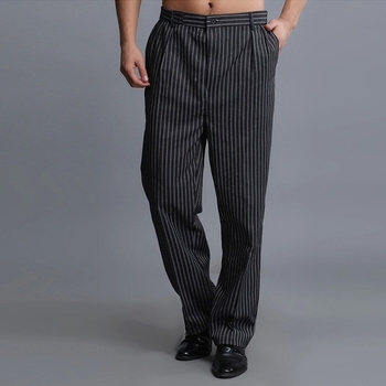 Vyrų virtuvės šefų darbo kelnės - drėgmės valdymas, laisvas kirpimas, tvirtos ir atsparios dėvėjimui, visiems metų laikams, 100% akrilas