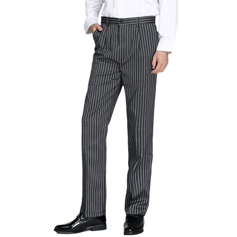 Vyrų virtuvės šefų darbo kelnės - drėgmės valdymas, laisvas kirpimas, tvirtos ir atsparios dėvėjimui, visiems metų laikams, 100% akrilas