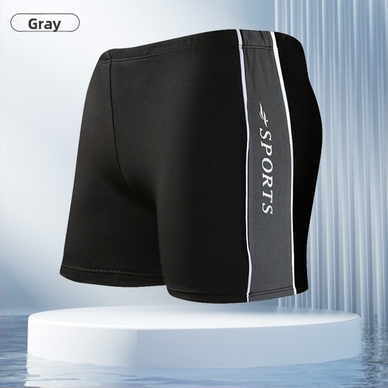 Vyriski plaukimo šortai laisvo kirpimo bokserio stilius (Prekės ženklas Baiya; Milk Silk audinys; 82% poliesteris; 150 g; pamušalas 100% poliesteris)