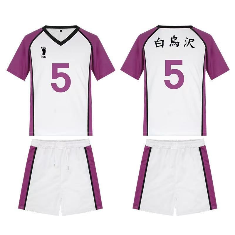 Cosplay tinklinio mokyklinė uniforma – trumpų rankovių komandos kostiumas japoniško anime stiliaus (medvilnė; 2022 ruduo; žaidimai/vaidmenų atlikimas)