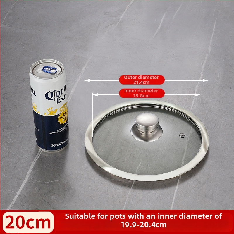 Stiklinis dangtelis T tipo keptuvėms ir wok, universalus, svoris iki 1 kg, šiuolaikiškas minimalistinis stilius