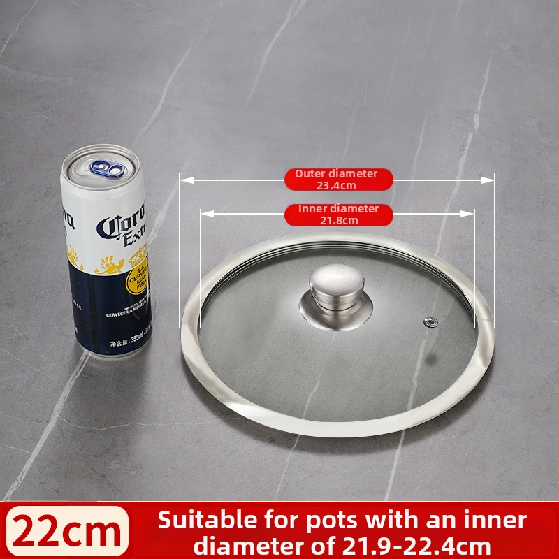 Stiklinis dangtelis T tipo keptuvėms ir wok, universalus, svoris iki 1 kg, šiuolaikiškas minimalistinis stilius