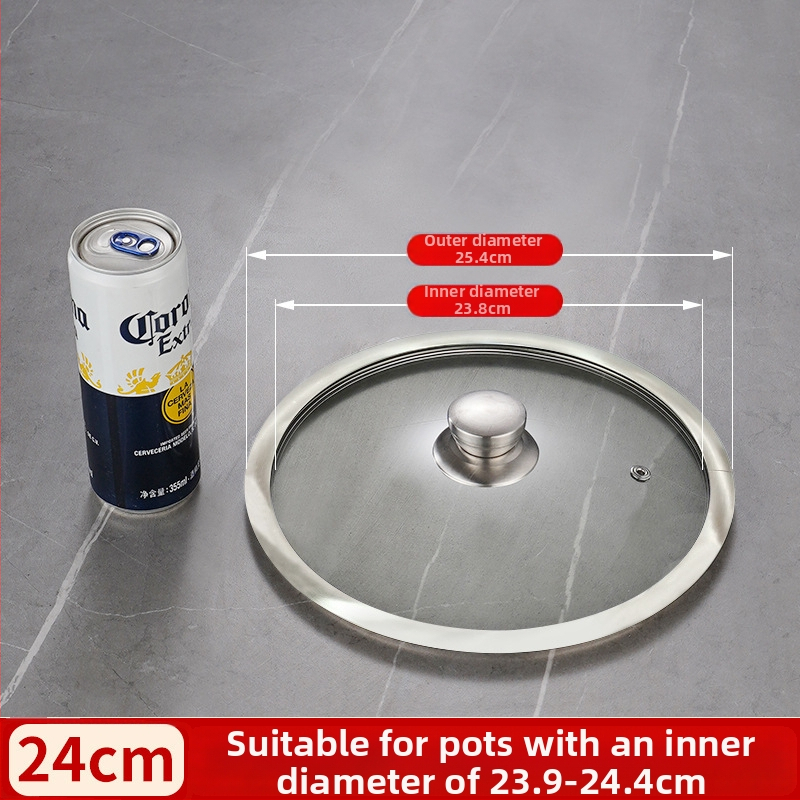 Stiklinis dangtelis T tipo keptuvėms ir wok, universalus, svoris iki 1 kg, šiuolaikiškas minimalistinis stilius
