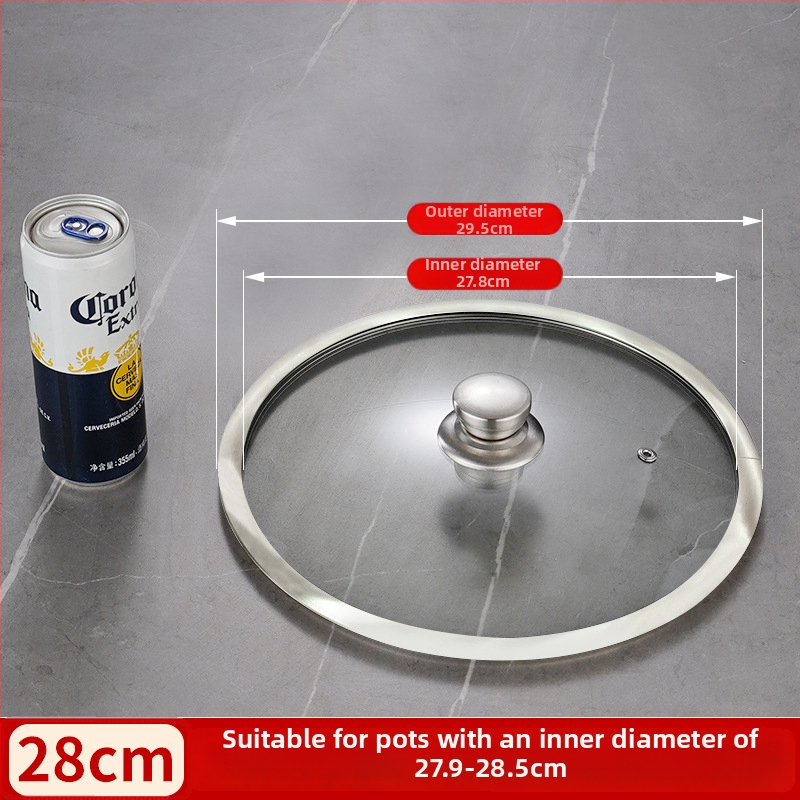 Stiklinis dangtelis T tipo keptuvėms ir wok, universalus, svoris iki 1 kg, šiuolaikiškas minimalistinis stilius