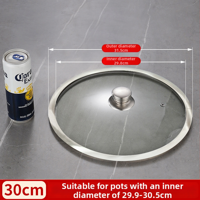 Stiklinis dangtelis T tipo keptuvėms ir wok, universalus, svoris iki 1 kg, šiuolaikiškas minimalistinis stilius