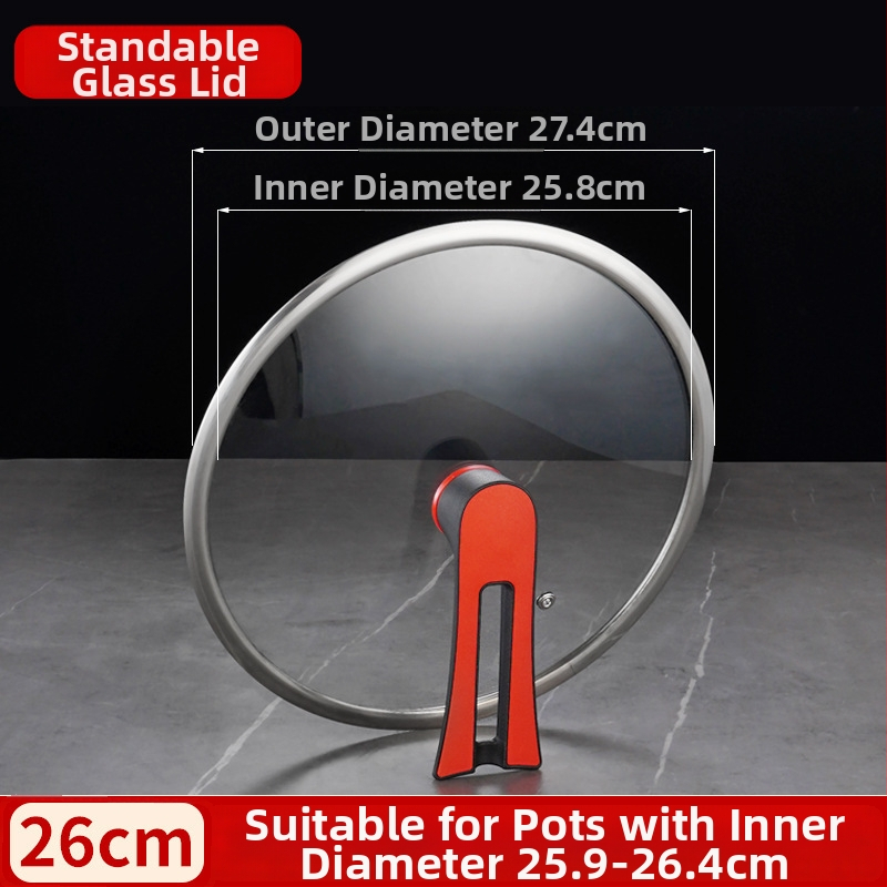 Stiklinis dangtelis T tipo keptuvėms ir wok, universalus, svoris iki 1 kg, šiuolaikiškas minimalistinis stilius