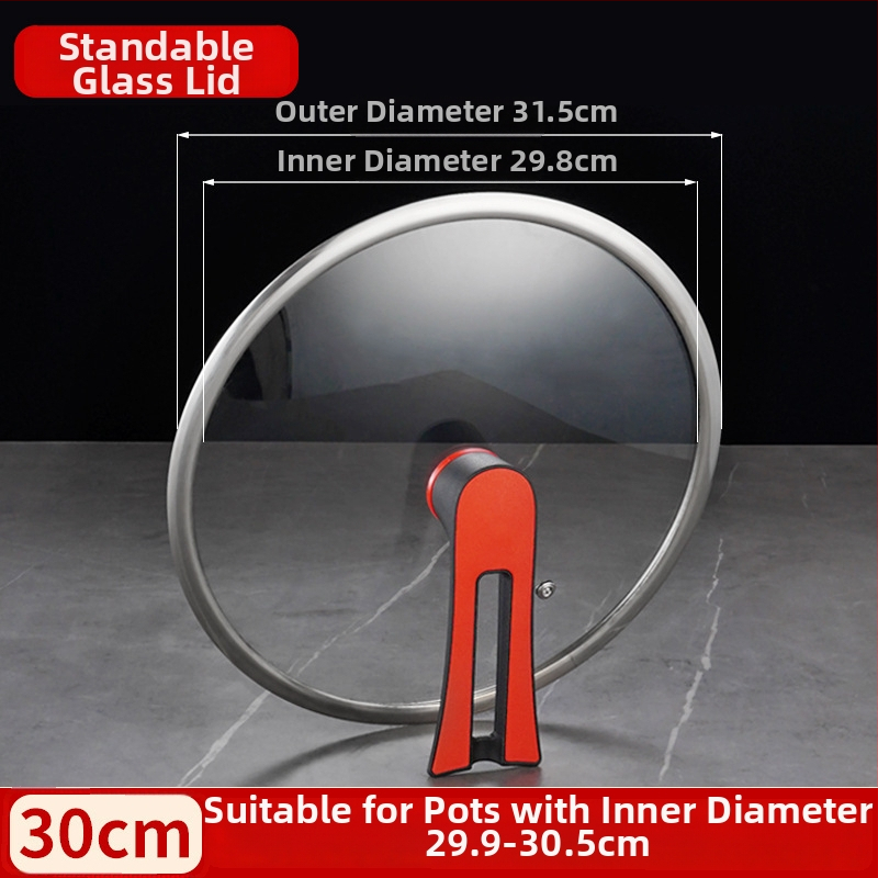 Stiklinis dangtelis T tipo keptuvėms ir wok, universalus, svoris iki 1 kg, šiuolaikiškas minimalistinis stilius