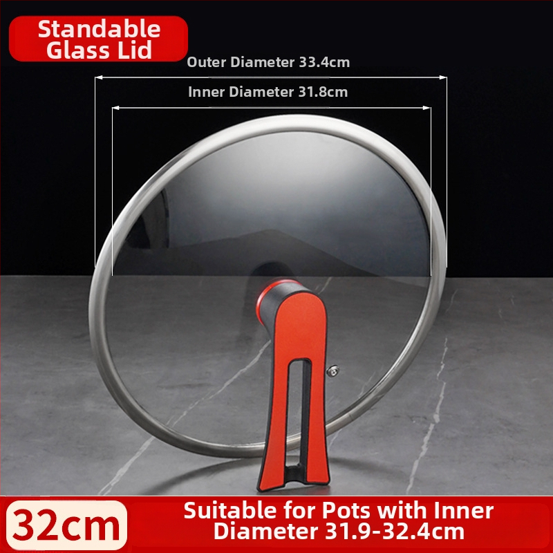 Stiklinis dangtelis T tipo keptuvėms ir wok, universalus, svoris iki 1 kg, šiuolaikiškas minimalistinis stilius