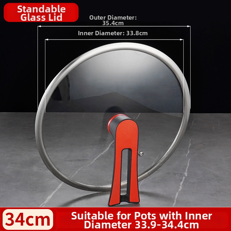Stiklinis dangtelis T tipo keptuvėms ir wok, universalus, svoris iki 1 kg, šiuolaikiškas minimalistinis stilius