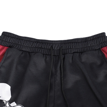 Muške široke sportske hlače s karikaturnim printom, terry tkanina s visokom elastičnošću