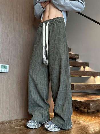 Pantaloni casual corduroy pentru bărbați, lungi până la podea, talie medie, croială lejeră, uscare rapidă