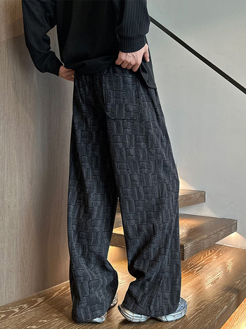 Pantaloni casual corduroy pentru bărbați, lungi până la podea, talie medie, croială lejeră, uscare rapidă