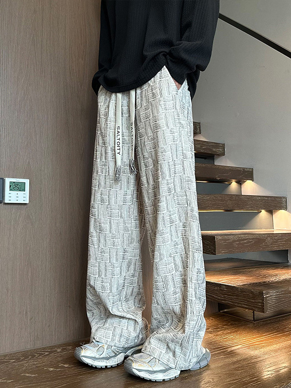 Pantaloni casual corduroy pentru bărbați, lungi până la podea, talie medie, croială lejeră, uscare rapidă