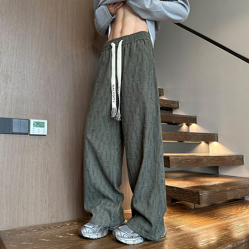 Pantaloni casual corduroy pentru bărbați, lungi până la podea, talie medie, croială lejeră, uscare rapidă