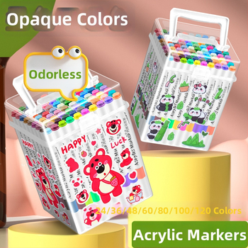 Akrilinis žymeklis vaikams — atsparus vandeniui, plaunamas, DIY akvarelės žymeklis