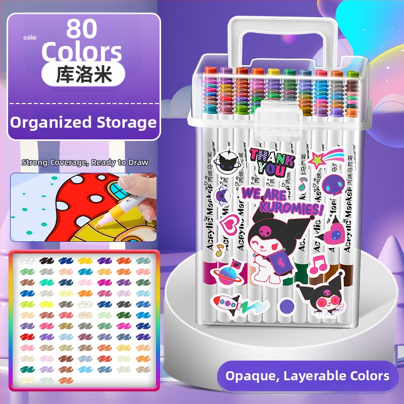 Akrilinis žymeklis vaikams — atsparus vandeniui, plaunamas, DIY akvarelės žymeklis