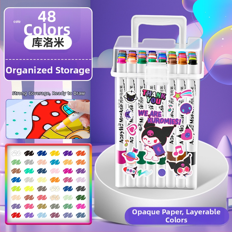 Akrilinis žymeklis vaikams — atsparus vandeniui, plaunamas, DIY akvarelės žymeklis