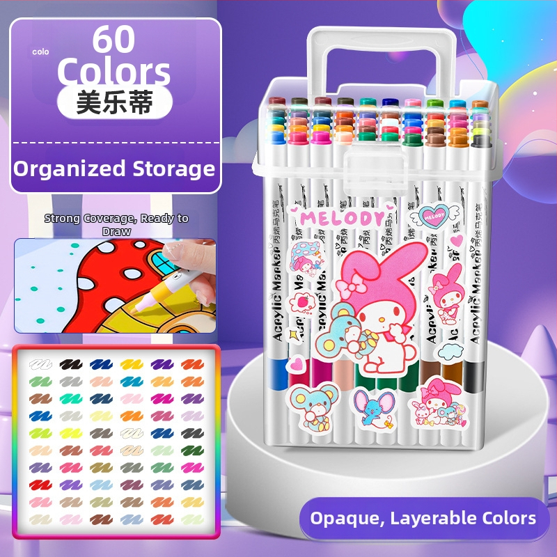 Akrilinis žymeklis vaikams — atsparus vandeniui, plaunamas, DIY akvarelės žymeklis