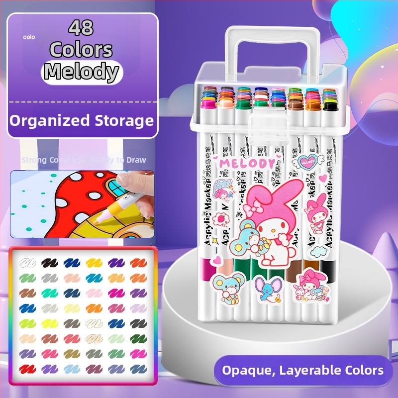 Akrilinis žymeklis vaikams — atsparus vandeniui, plaunamas, DIY akvarelės žymeklis