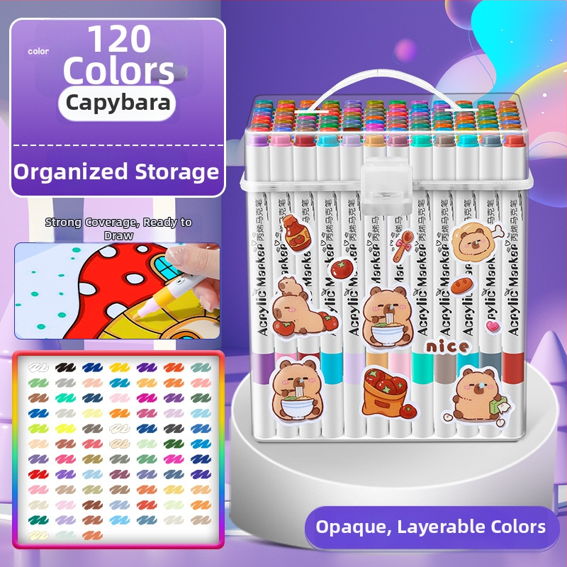 Akrilinis žymeklis vaikams — atsparus vandeniui, plaunamas, DIY akvarelės žymeklis