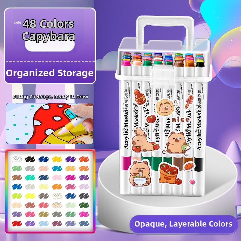 Akrilinis žymeklis vaikams — atsparus vandeniui, plaunamas, DIY akvarelės žymeklis
