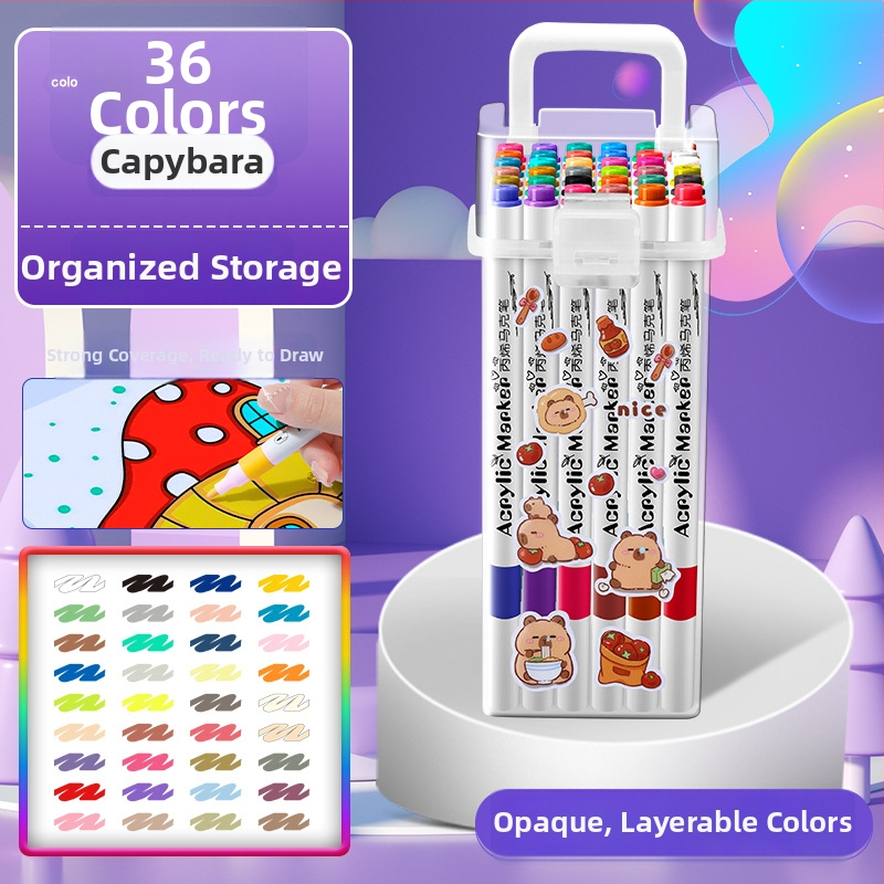 Akrilinis žymeklis vaikams — atsparus vandeniui, plaunamas, DIY akvarelės žymeklis