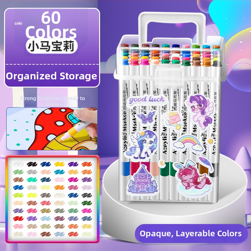 Akrilinis žymeklis vaikams — atsparus vandeniui, plaunamas, DIY akvarelės žymeklis