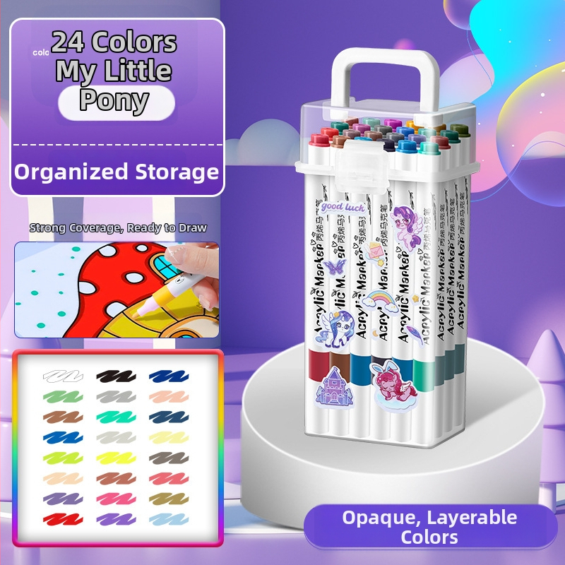 Akrilinis žymeklis vaikams — atsparus vandeniui, plaunamas, DIY akvarelės žymeklis