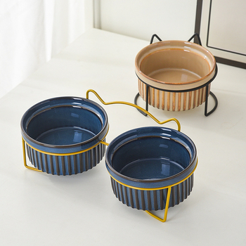 JUNPUN Κεραμικό μπολ γάτας – Μπολ για φαγητό και νερό γάτας, 20 τεμάχια σε συσκευασία, αξεσουάρ κατοικίδιων