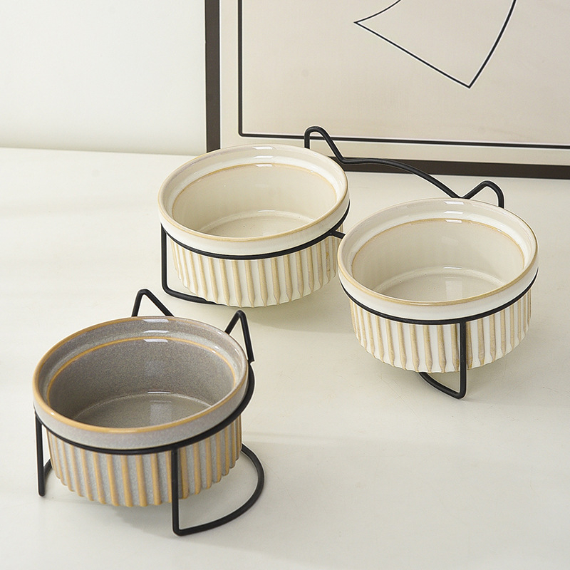 JUNPUN Κεραμικό μπολ γάτας – Μπολ για φαγητό και νερό γάτας, 20 τεμάχια σε συσκευασία, αξεσουάρ κατοικίδιων