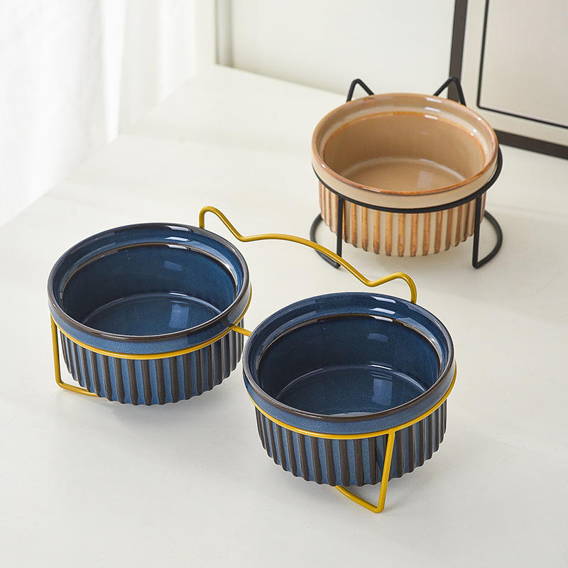 JUNPUN Κεραμικό μπολ γάτας – Μπολ για φαγητό και νερό γάτας, 20 τεμάχια σε συσκευασία, αξεσουάρ κατοικίδιων