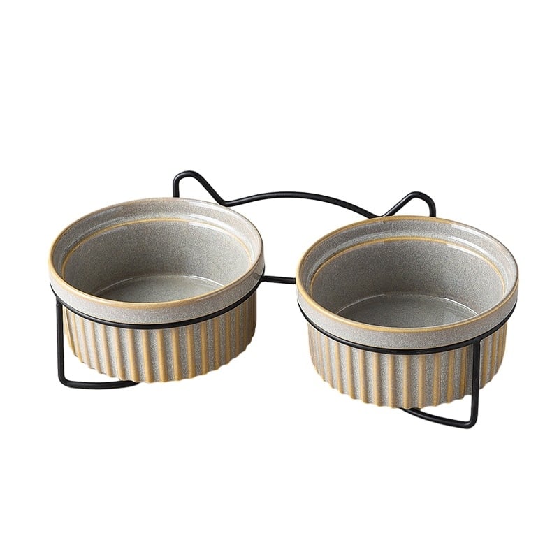 JUNPUN Κεραμικό μπολ γάτας – Μπολ για φαγητό και νερό γάτας, 20 τεμάχια σε συσκευασία, αξεσουάρ κατοικίδιων