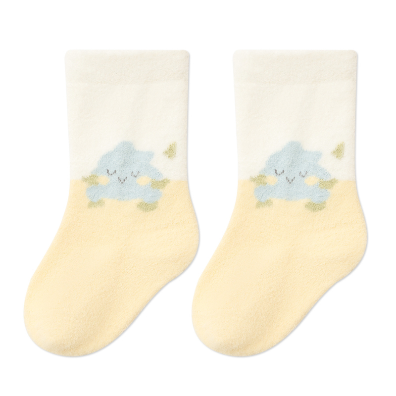 Gyerek zokni téli hónapra, fleece belsővel, vastagított, mindkét oldalú velúrral, középmagas hosszú, uniszex, kisgyermekeknek.