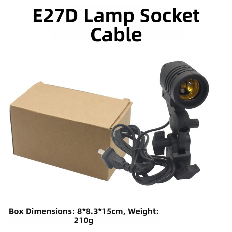 Fotografinis papildomas apšvietimas su E27 galva, 45–100W, spalvos temperatūra 2500K–9900K, 220V, modelis 000504