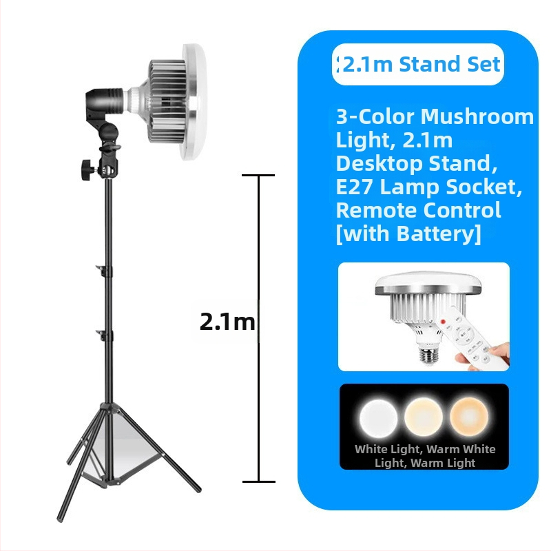 Fotografinis papildomas apšvietimas su E27 galva, 45–100W, spalvos temperatūra 2500K–9900K, 220V, modelis 000504