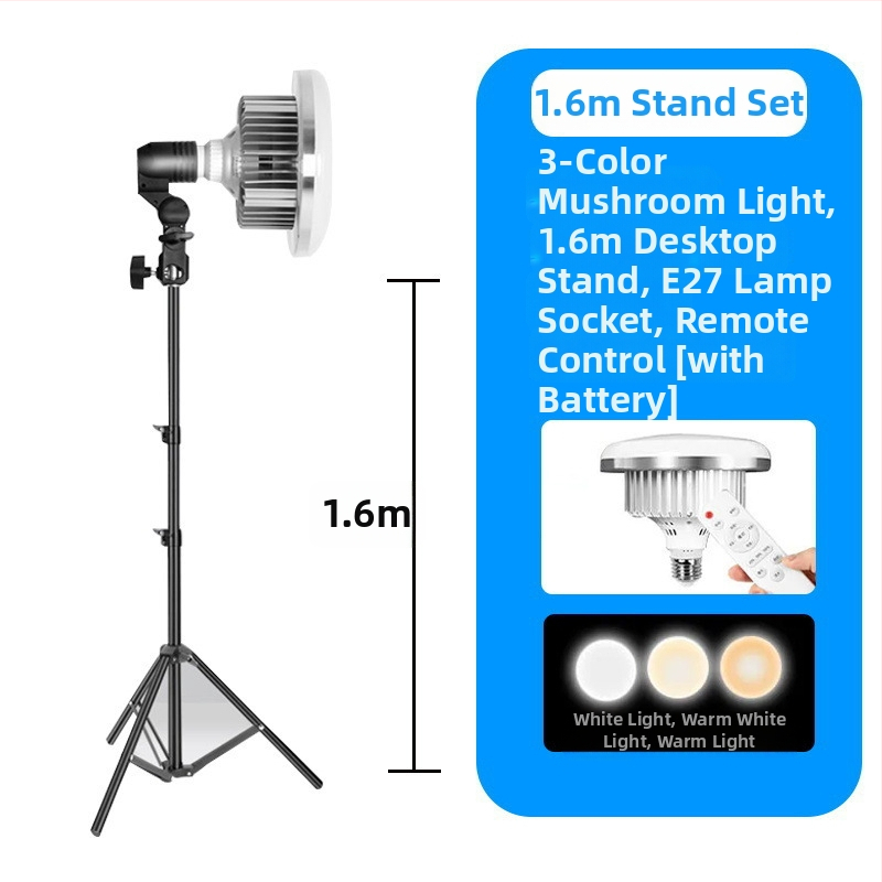 Fotografinis papildomas apšvietimas su E27 galva, 45–100W, spalvos temperatūra 2500K–9900K, 220V, modelis 000504