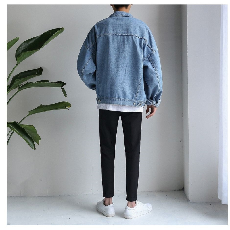 2025 nova muška džins jakna za jesen-zimu, udoban kroj, korejski stil, Harajuku inspiracija, stylish i svestran