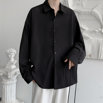 DK kolledži stiilis särk, lillemustriga, seisev krae, pikkade varrukatega, vaba lõige, polüester 71-80%