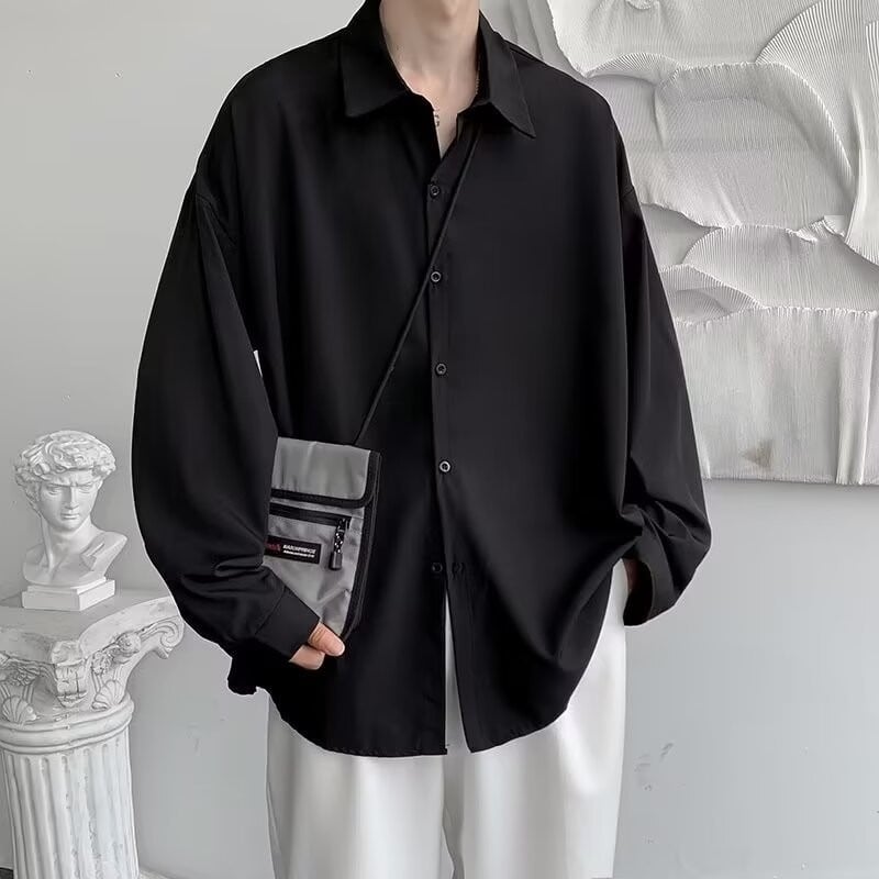 DK kolledži stiilis särk, lillemustriga, seisev krae, pikkade varrukatega, vaba lõige, polüester 71-80%