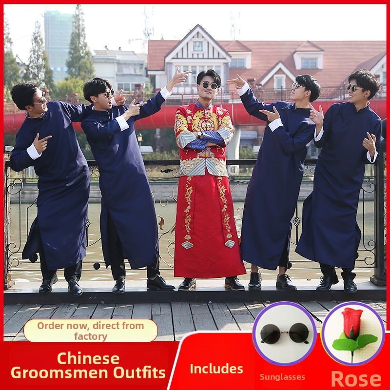 Meeste hiina stiili smokings Corduroy kangaga ja jänese karusnahk, talv 2024, mees