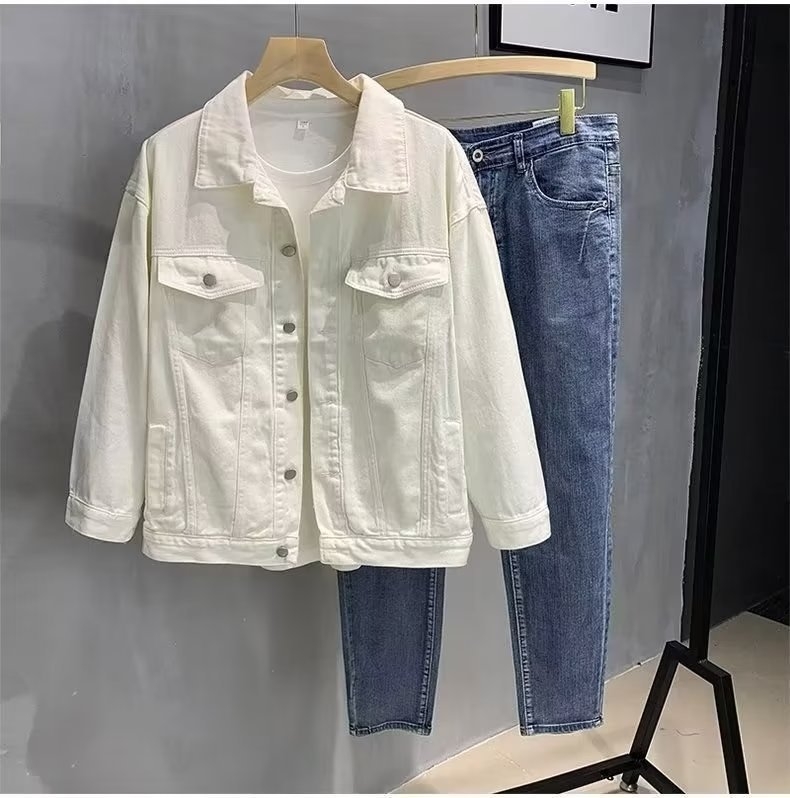 Muško džins jakna, opušten kroj, 65% pamuk, podstava od poliestera 100%, proljeće i jesen