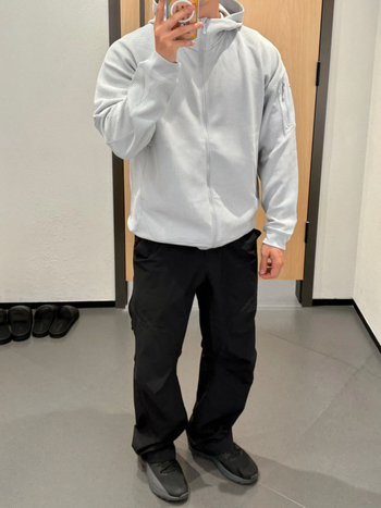 Muška jesen-zimska jakna s kapuljom, waffle tkanina, otporna na vjetar, zatvarač, stojeći ovratnik