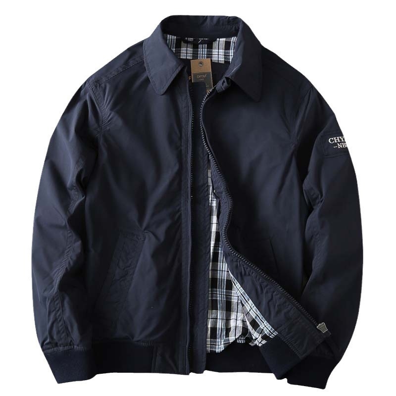 Muška Harajuku jakna s stojećim ovratnikom, zip zatvaračem, dvostrukim slojem, mrežastim uzorkom, poliesterskom smjesom