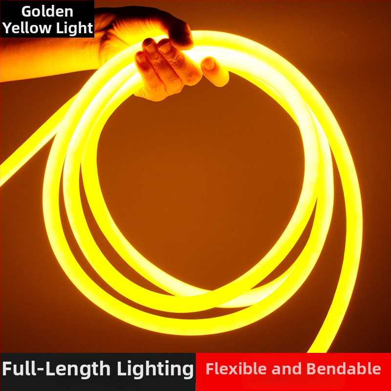 LED apvalios formos 360° lanksti šviesos juostelė lauko reklamai — monochromatinė, 2835 modelis, 120 LED, 220V, 12W