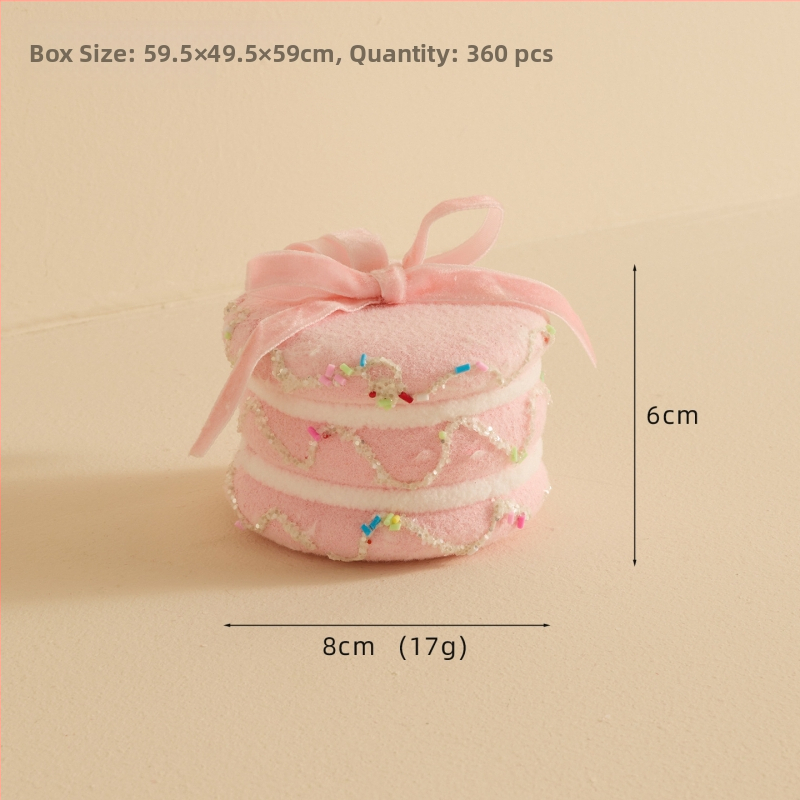 Ziemassvētku kulons ar sniega pūciņu un konfekšu nūjiņu, materiāls Bubble, Ziemassvētku stils, iepakojums atsevišķi